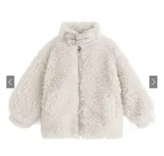 アイボリー ボアジャケット