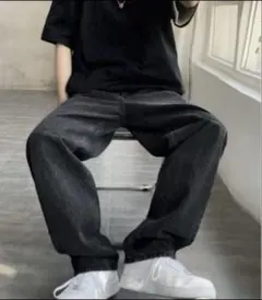 Anchor Smith ヴィンテージライクルーズストレートデニムパンツ