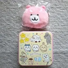 ちいかわ ミラー付きマスコット　ぬいぐるみと缶ケース セット