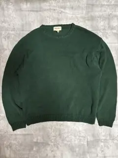 Eddie Bauer エディバウアー コットンニット　グリーン 白タグ 古着