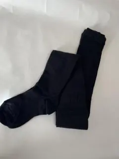 あったか毛混無地タイツ　ブラック