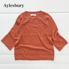 Aylesbury オレンジトップス Mサイズ　ニット　ウール混　東京スタイル