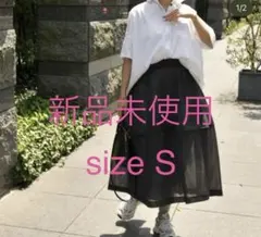 【Lig. 】sheer volume skirt ブラック Sサイズのサムネイル