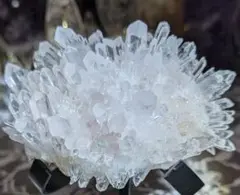 菊花水晶☆クラスター☆高品質☆強力浄化☆台座つき☆