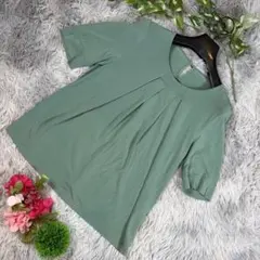 ✨GEORGES RECH✨サイズ36(S) グリーン 半袖ブラウスのサムネイル