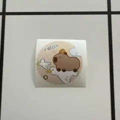 リラックス ステッカー 豚と白鳥