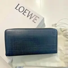 LOEWE ロエベ ラウンドジップ 長財布 黒 レザー ユニセックスのサムネイル