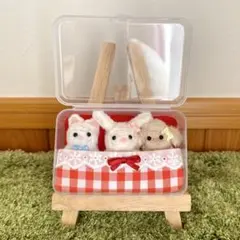 おでかけケース　お布団付き　持ち運び　収納　推し活　赤ちゃん　5cmぬいグッズ