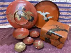 最終値下げ　昭和アンティーク漆器8点セット