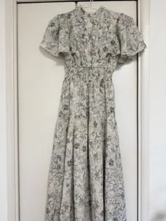 dazzlin バックリボンプリントワンピース