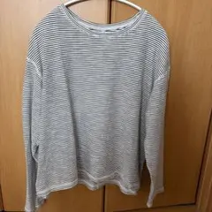 ティピー　ボーダーサイドスリットシアートップス　セット