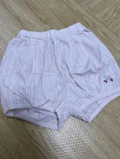 petit main いちご刺繍パンツ