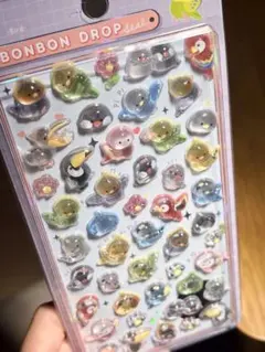 正規品　ボンボンドロップシール　トリ　インコ　かわいい動物