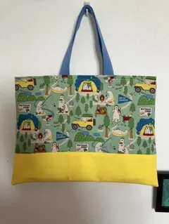 キャンプデザインのトートバッグ