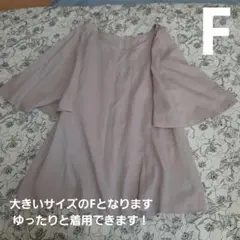 Fサイズ 薄いピンク 半袖チュニック
