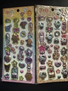 「正規品」サンリオ ぷくキラ チャームステッカー 日焼け ギャル