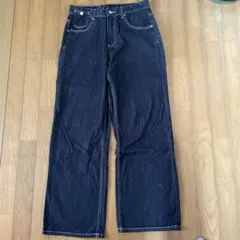 Dazyダークブルーワイドレッグデニムパンツ