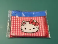 ハローキティ アップルカフェ　ミニポーチ 赤チェック