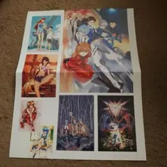 新世紀エヴァンゲリオン　両面ポスター#♡⑪　シーンコマ　アスカ&レイなど