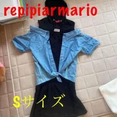 レピピアルマリオ　肩出しレイヤードデニムシャツワンピース　S