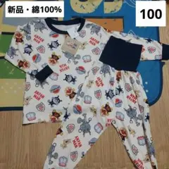アンパンマン　パジャマ　100　長袖　新品　バイキンマン　ダダンダン　腹巻き　綿