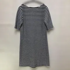 UNIQLO ストライプ 半袖カットソーワンピース 064