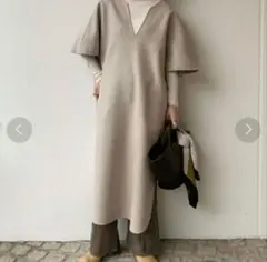 TODAYFUL ウールカフタンドレスワンピース