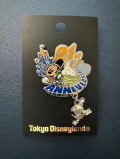 【ディズニー】ピンバッチ ディズニーランド21周年記念