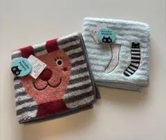 【新品/未使用】Atsuko Matano 動物柄タオルハンカチ 2枚セット