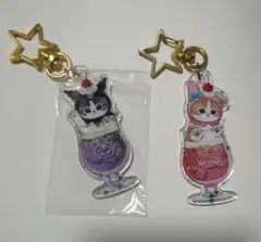 モフサンド　クロミ　マイメロ ソーダアクリル　キーホルダー