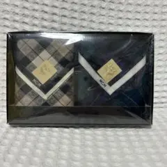 MCM チェック柄ハンカチ 2枚セット