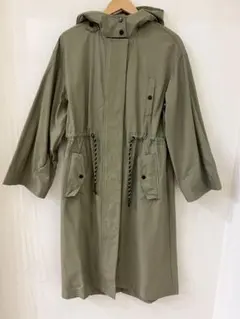 ZARA ザラ フード付き ロング ミリタリーコート XS-S