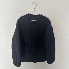 UNIQLO キッズ ブラック キルティングジャケット 130