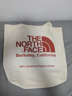 【ノースフェイス】トートバッグ オーガニックコットン レッド