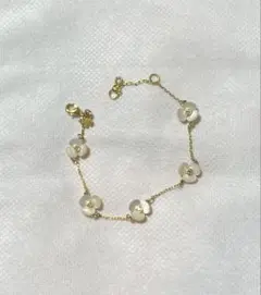 kate spade 花モチーフ ゴールドブレスレット