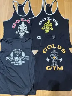GOLD'S GYM & POWERHOUSE GYM タンクトップ 4枚セット