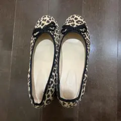 ヒョウ柄 フラットシューズ バレエシューズolivedesolive M