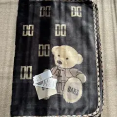 DAKS アクリルマイヤーひざ掛け ブラック