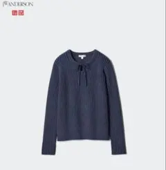 ユニクロ JW ANDERSON リブタイネックセーター UNIQLO