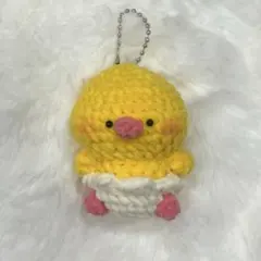 【mii様専用】あみぐるみ ひよこ キーホルダー