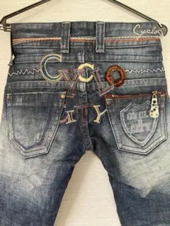 新品 CYCLO CITY フレアデニム Y2K グランジ 韓国製 25インチ