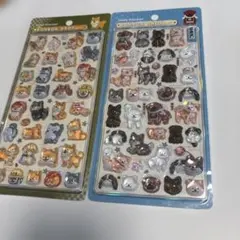 2枚　日本犬　柴　ボンボンドロップシール　和柄