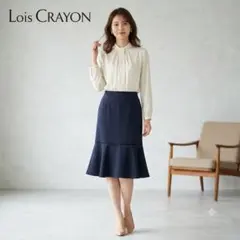 LoisCRAYON ロイスクレヨン 紺 マーメイドスカート ポリ Mのサムネイル