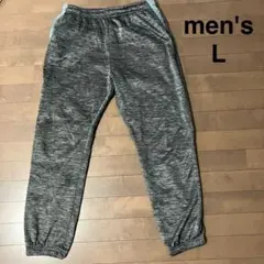 メンズ　パンツ　長ズボン　グレー　L スポーツ　黒　グレー　裏起毛