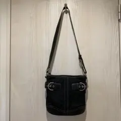 COACH コーチ ソーホー ブラックシグネチャー ショルダーバッグ
