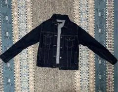 ユニクロ　ダークブルー デニムジャケット Mサイズ