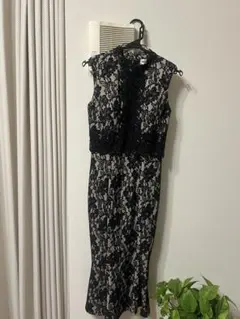 Vanessa Heart ブラックレースドレス M