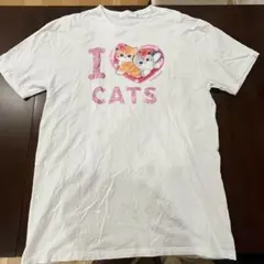 mofusand モフサンド　ギャルにゃん　ILOVECATS Tシャツ　LL