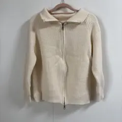 ジップセーター　ニット　ラウアー