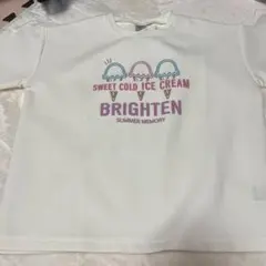 アイスクリームプリント 長袖カットソー 130cm